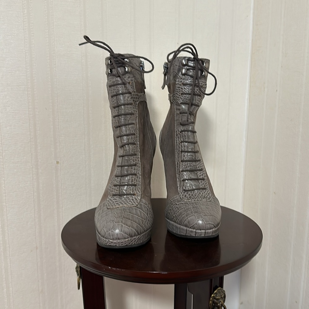 L.K. Bennett London superior craftsmanship Suede Leather Ankle Boots